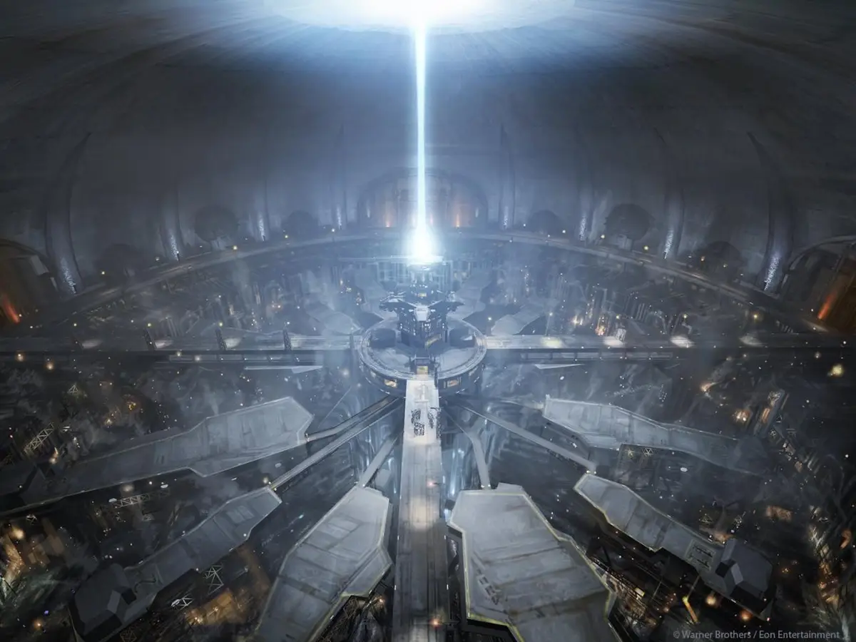 The underground city of Zion from The Matrix films