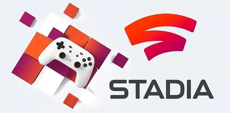 Google Stadia logo and game controller